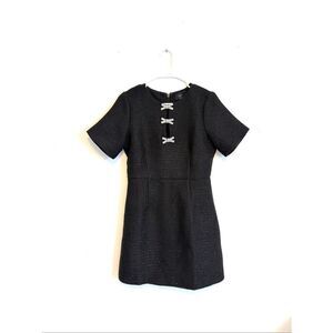 Vici Tweed Bow Holiday Dress